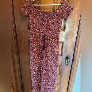 Target flower pattern jumpsuit